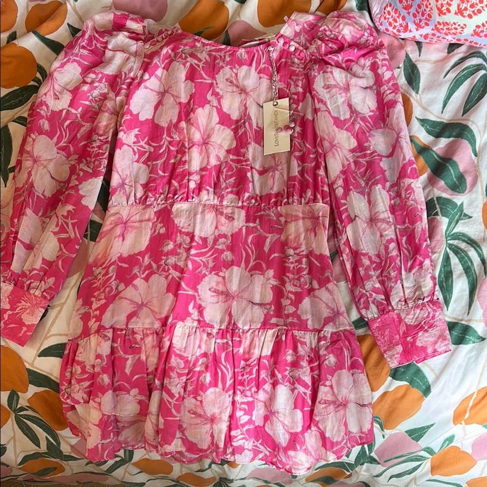 LoveShackFancy Pink mini dress